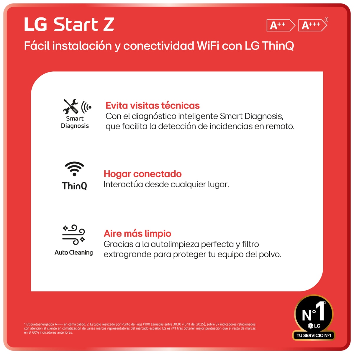 Aire acondicionado Split 1x1 LG Inverter 4343 Frig  y  4386 Kcal, Wifi  -LGSTART18Z.SET Blanco-4