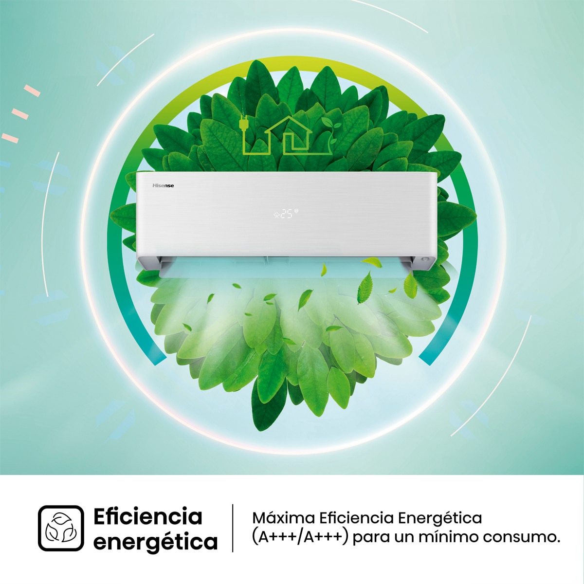 Aire acondicionado Split 1x1 Hisense Inverter con 4300 frig/h y 4299 kcal/h WiFi - QH50BV0A Blanco-7