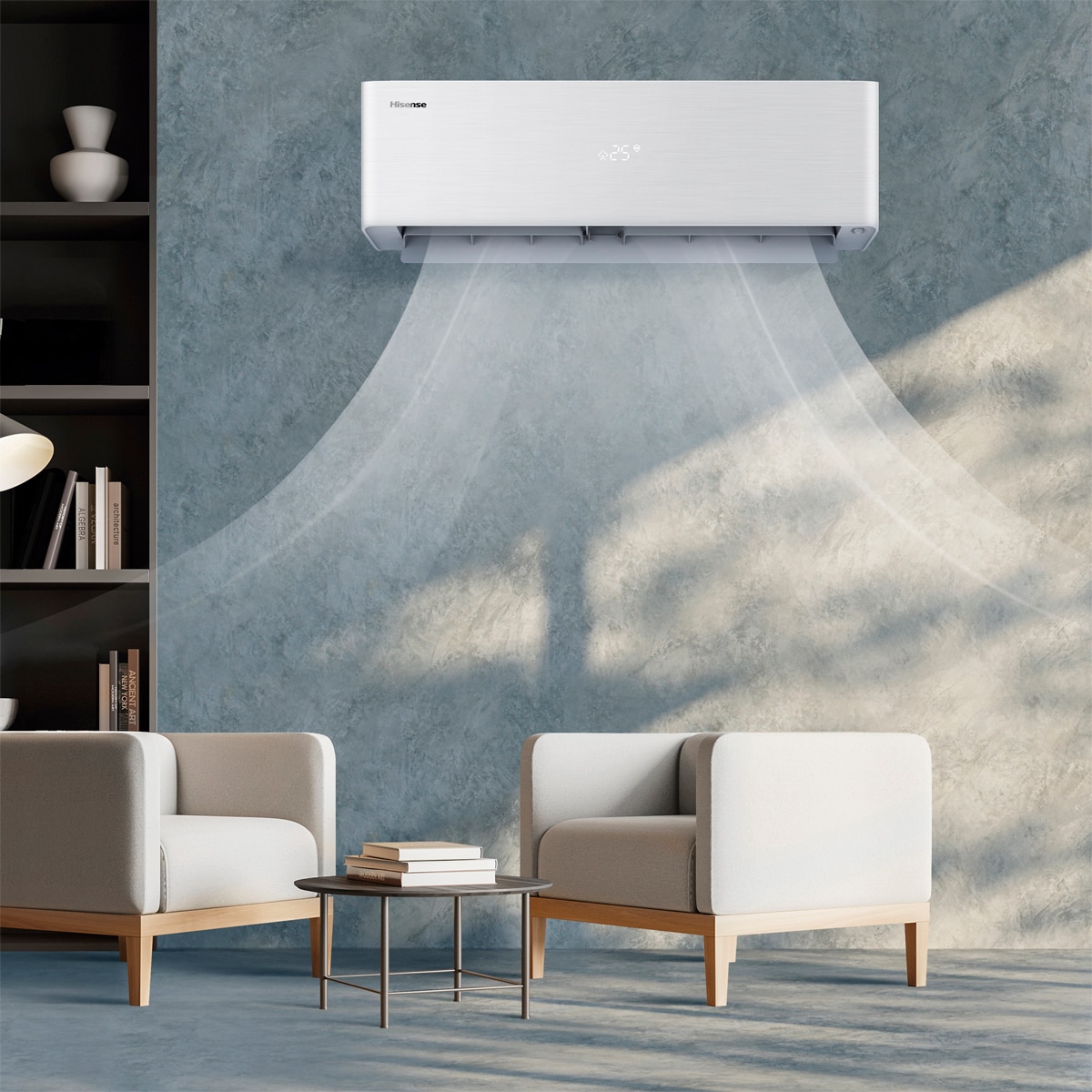 Aire acondicionado Split 1x1 Hisense Inverter con 4300 frig/h y 4299 kcal/h WiFi - QH50BV0A Blanco-12