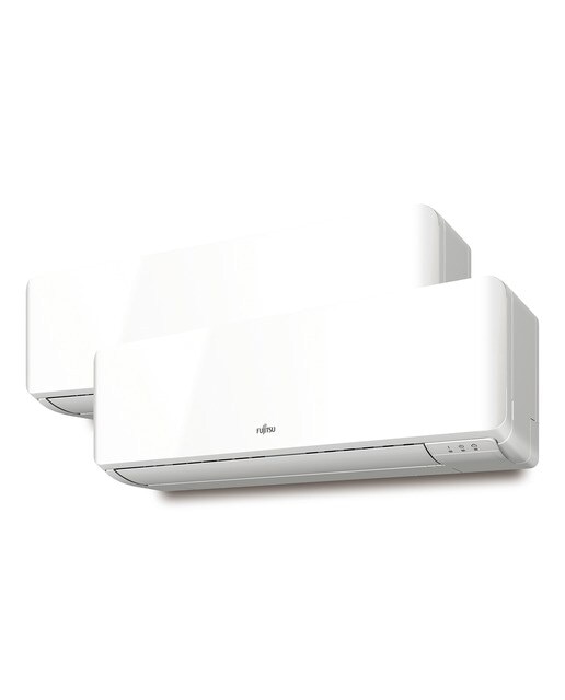 Aire acondicionado Multisplit 2x1 Fujitsu Inverter con 2.923 + 2.923 frig/h - ASY35U2MI-KM Blanco-1