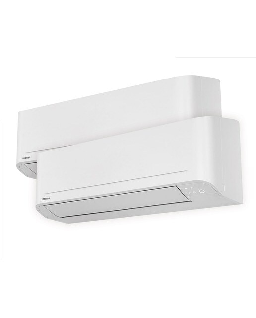 Aire acondicionado Multisplit 2x1 Toshiba con 2.150 frig/h + 3.612 Kcal/h - BASIC 10 + 16 Blanco-1