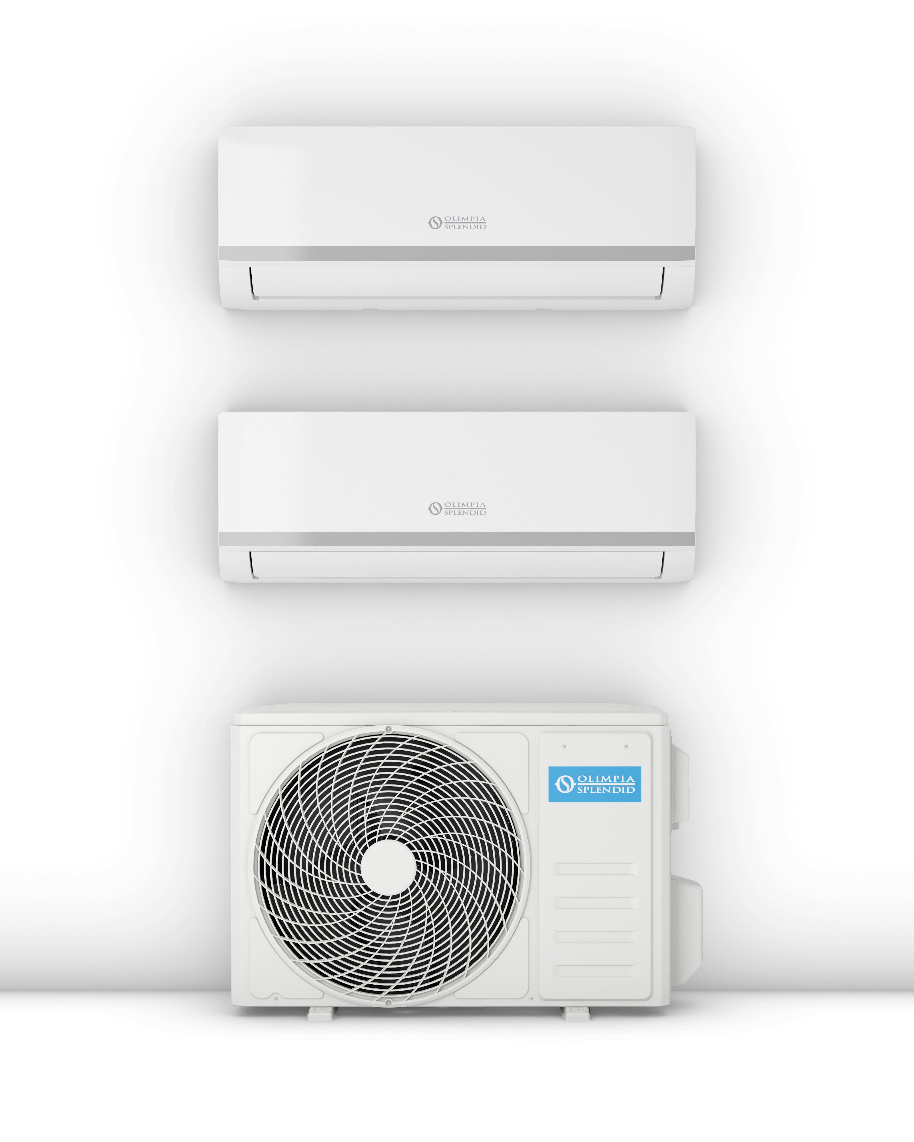 Aire acondicionado multisplit 2x1 Olimpia inverter con 3.500 Frig/h y 3.800 Kcal/h - ARYAL S2E DUAL1 - Blanco Blanco-3