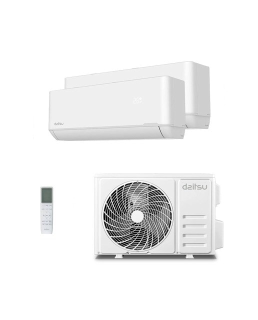 Daitsu - Aire acondicionado Multisplit 2x1 Daitsu Inverter con 2236 frig-h + 2923 frig-h - FREE MAX DSM-912KDT UE18.