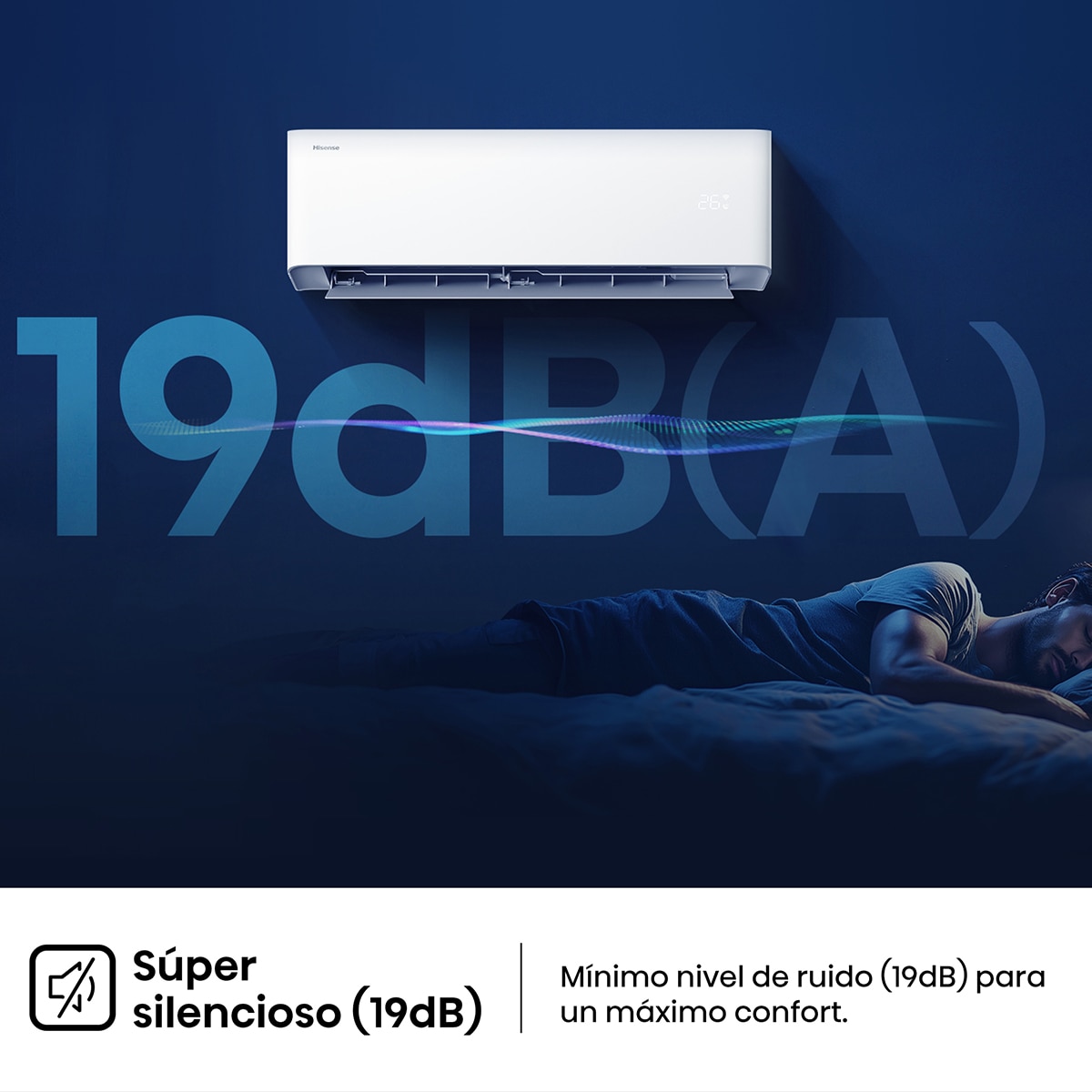 Aire acondicionado Multisplit 2x1 Hisense Inverter con 2.236 frig/h y 2.236 frig/h WiFi - 2AMW42HB99A Blanco-6