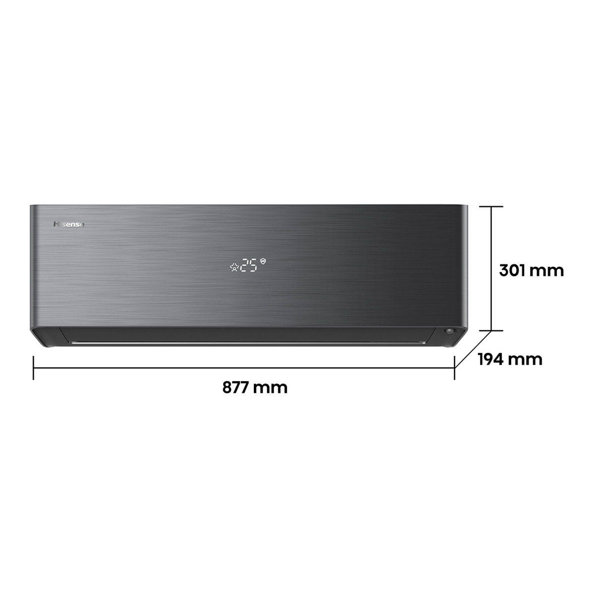 Aire acondicionado Multisplit 2x1 Hisense Inverter con 2.236 frig/h y 3.010 frig/h WiFi - 2AMW52QH912B Negro-2