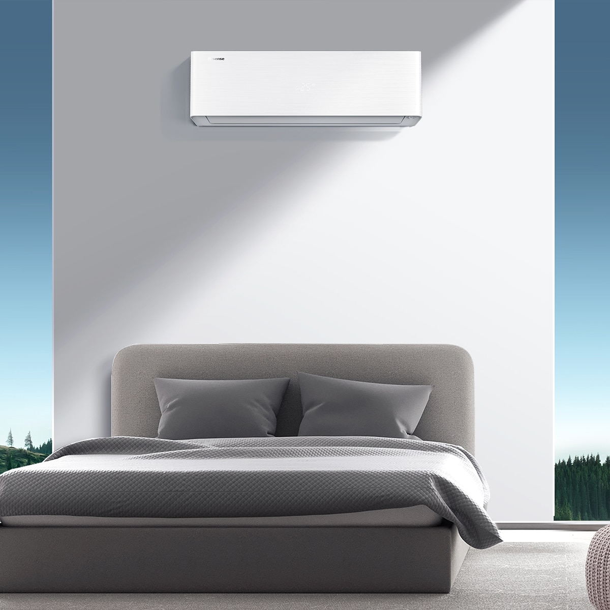 Aire acondicionado Multisplit 2x1 Hisense Inverter con 2.236 frig/h y 2.236 frig/h WiFi - 2AMW42QH99AB Blanco / Negro-12