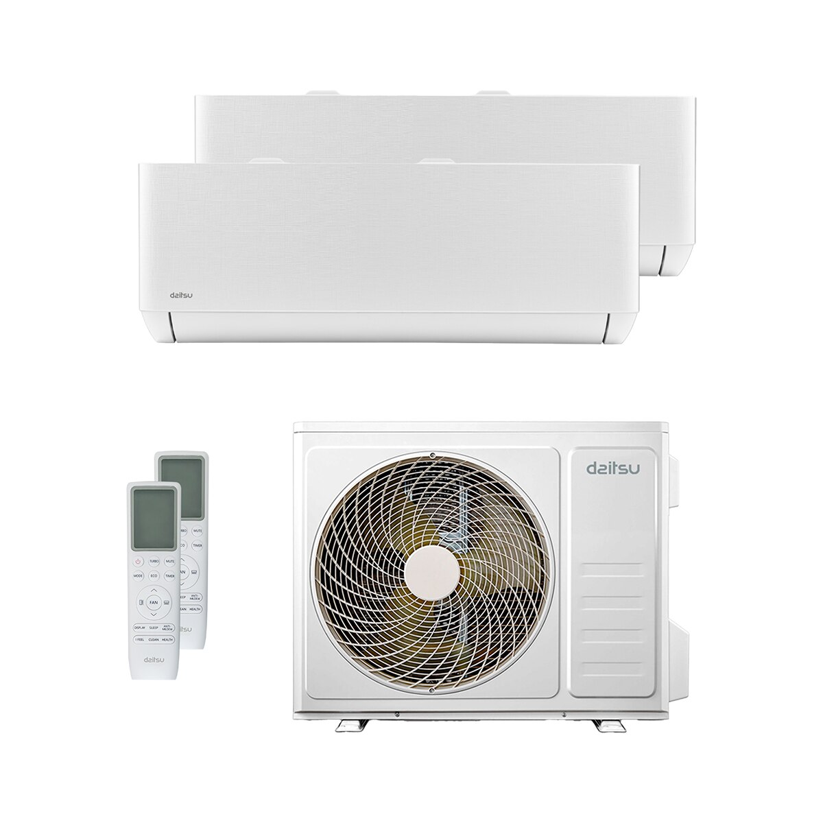 Aire acondicionado Multisplit 2x1 Daitsu Inverter con 2245 frig/h + 2245 frig/h - DSM-9U2KDT Blanco-4