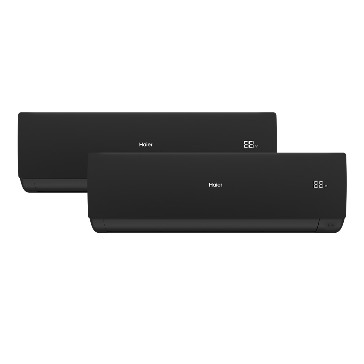 Imagen 0 de Aire acondicionado Multisplit 2x1 Haier Inverter con 2.236 frig/h + 3.010frig/h - FLEXIS 25+35/40 A+++/A+++ NEGRO