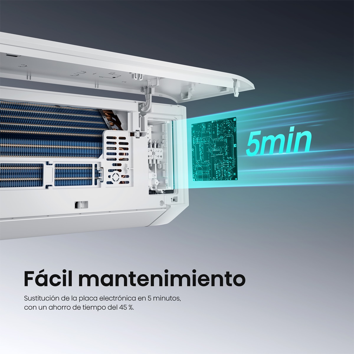 Aire acondicionado multisplit 2x1 Hisense Inverter con 2236 frig/h + 3010 frig/h- WIFI - 2AMW42HC912 Blanco-5