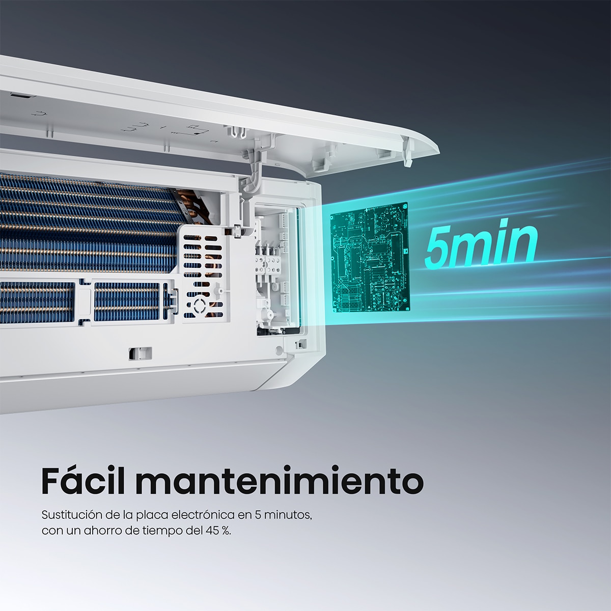Aire acondicionado multisplit 2x1 Hisense Inverter con 2236 frig/h + 3010 frig/h- WIFI - 2AMW52HC212 Blanco-5