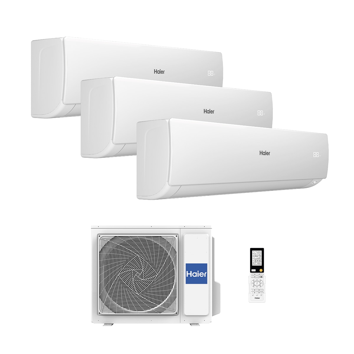 Aire acondicionado Multisplit 3x1 Haier con 2.236 frig/h + 2.236 frig/h + 3.010 frig/h - Flexis S BL 3x1 Blanco-3