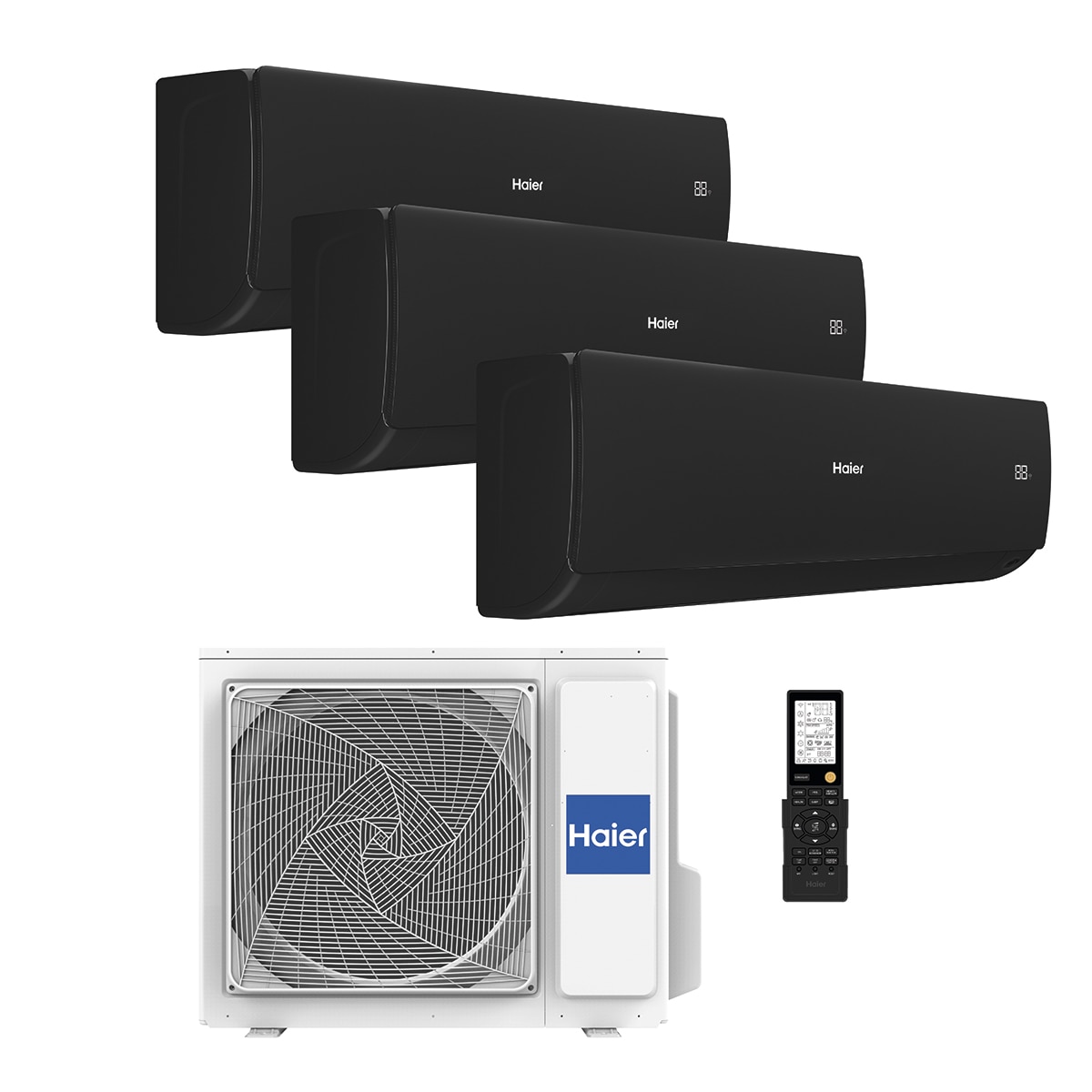 Aire acondicionado Multisplit 3x1 Haier con 2.236 frig/h + 2.236 frig/h + 3.010 frig/h - Flexis S NG 3x1 Negro-3