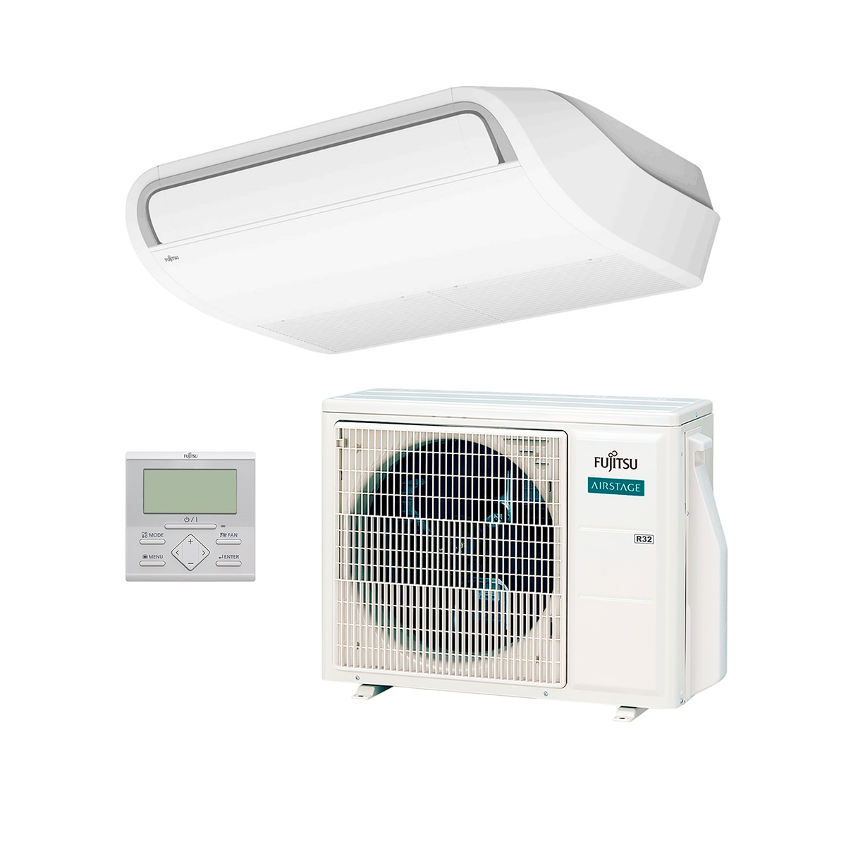 Aire acondicionado techo Fujitsu Inverter 7310 Frig/h y 10000 Kcal/h - ABY50-KR Blanco-3