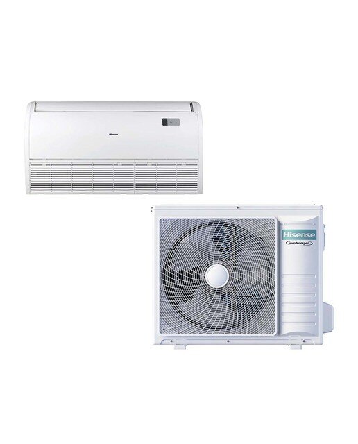 Aire acondicionado suelo-techo Hisense Inverter con 5332 frig/h y 6278 kcal/h - AVT60UR4RB8/AUW60U4RK8 Blanco-1