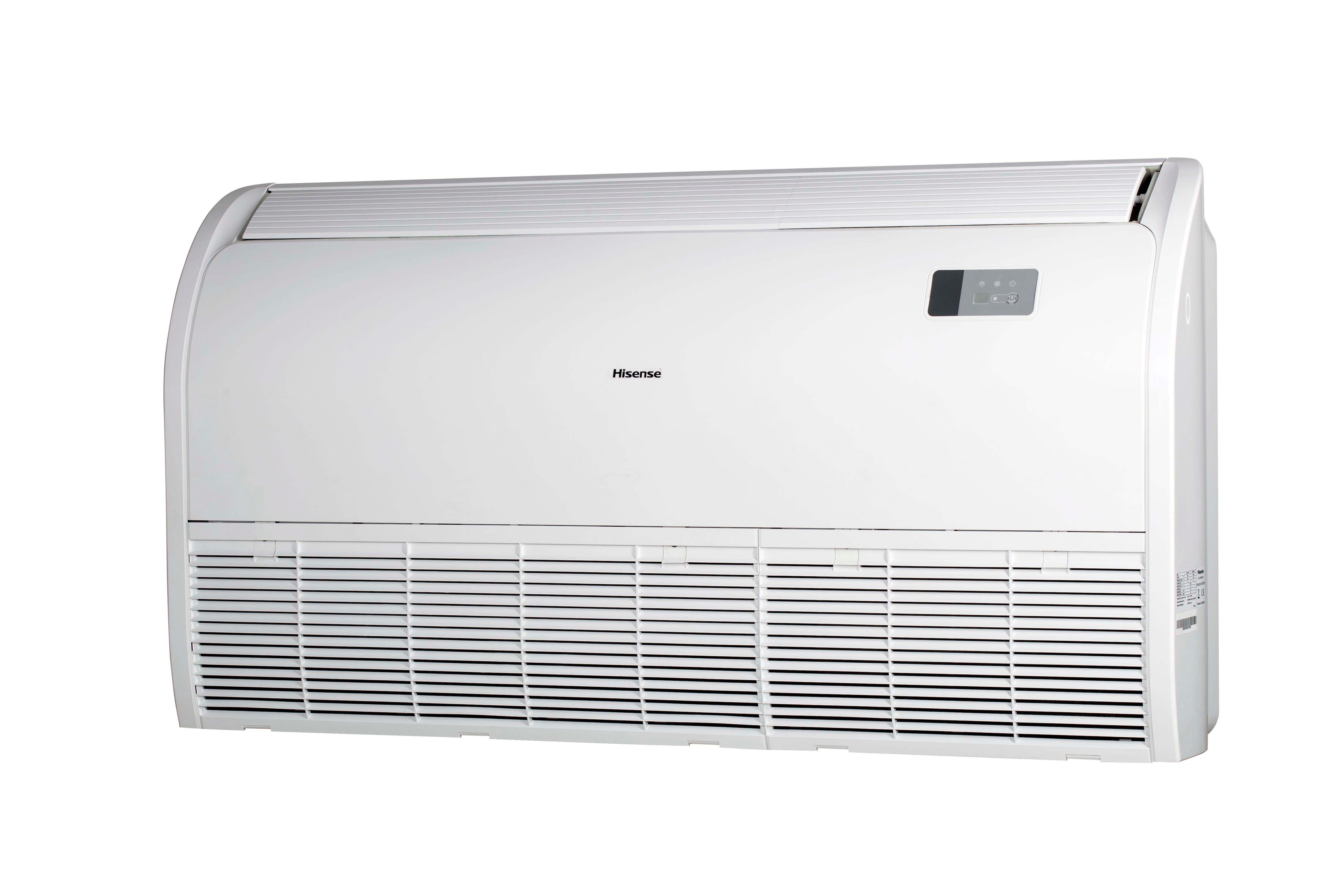 Aire acondicionado suelo-techo Hisense Inverter con 5332 frig/h y 6278 kcal/h - AVT60UR4RB8/AUW60U4RK8 Blanco-2