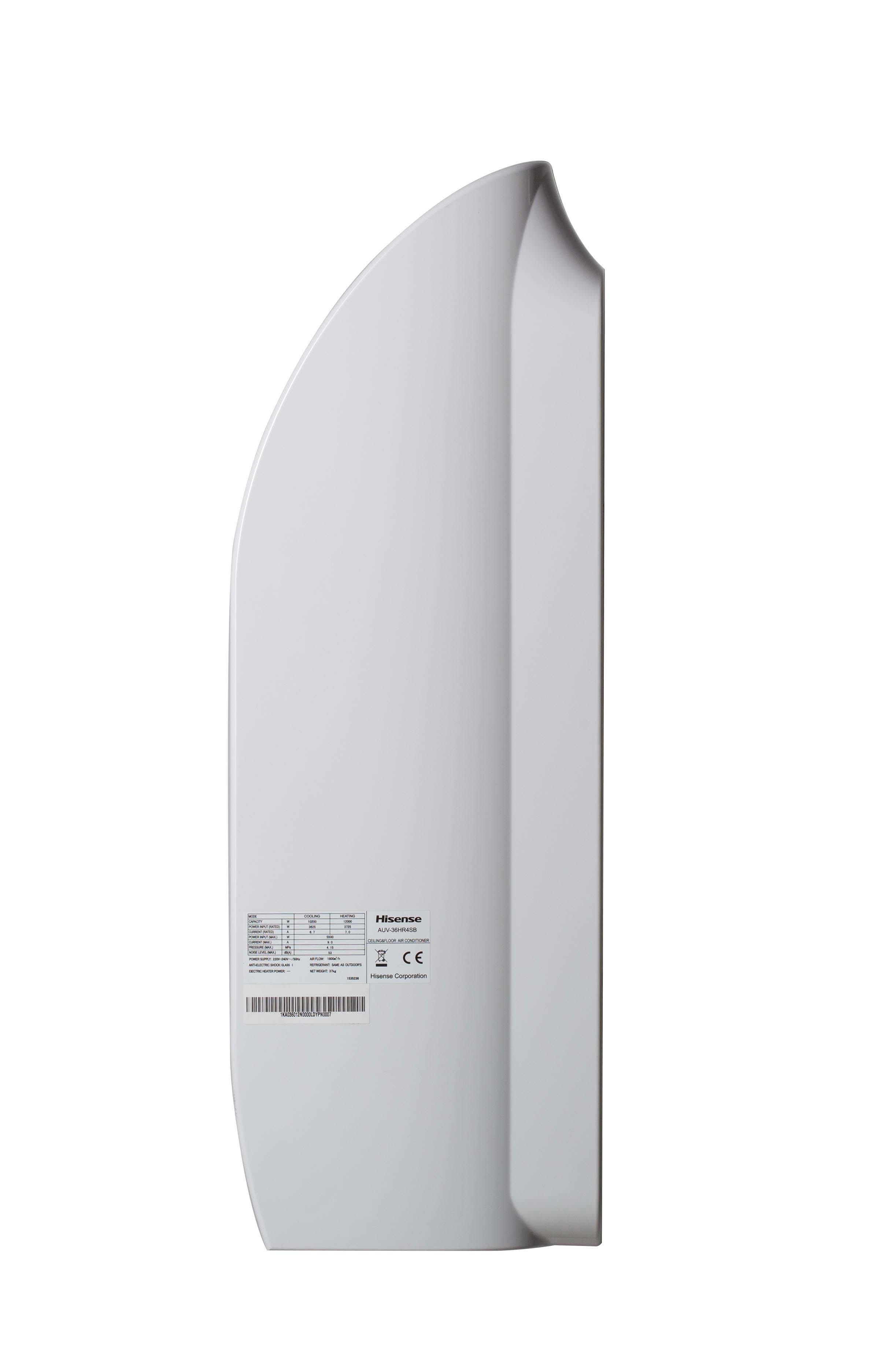 Aire acondicionado suelo-techo Hisense Inverter con 5332 frig/h y 6278 kcal/h - AVT60UR4RB8/AUW60U4RK8 Blanco-4