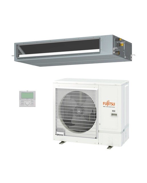 Aire acondicionado conducto Fujitsu Inverter 10.404 frig/h y 11.608  kcal/h - ACY125-KA Blanco-2
