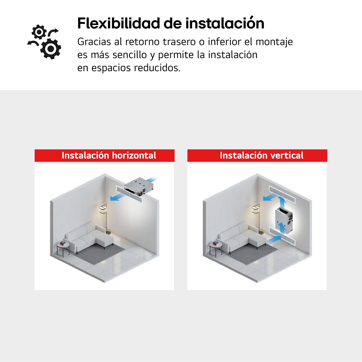 Aire acondicionado conducto LG con 4.300 frig/h y 4.730 kcal/h - CM18FX.SET Blanco-4