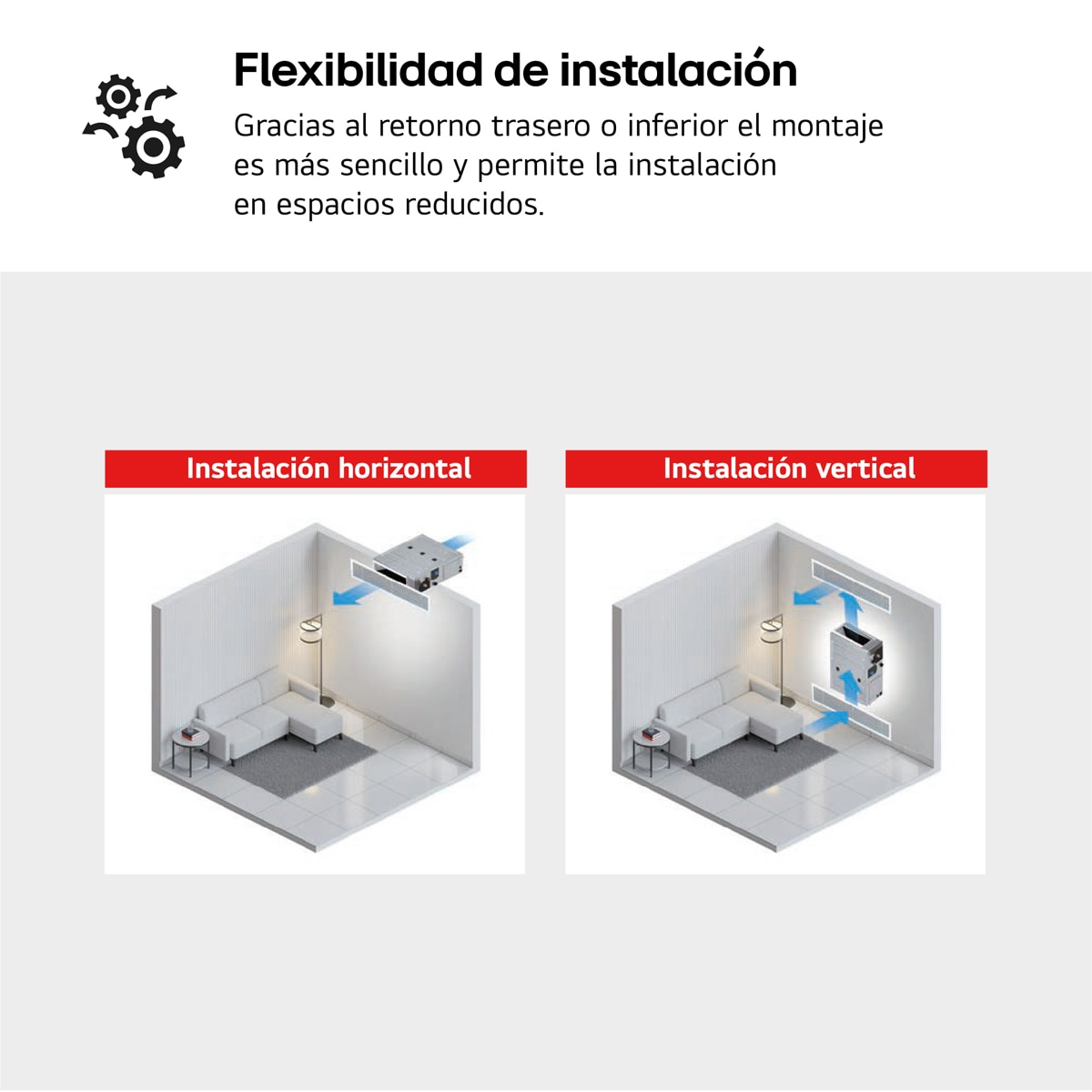 Aire acondicionado conducto LG con 6.450 frig/h y 6.880 kcal/h - UM30FX.SET Blanco-4