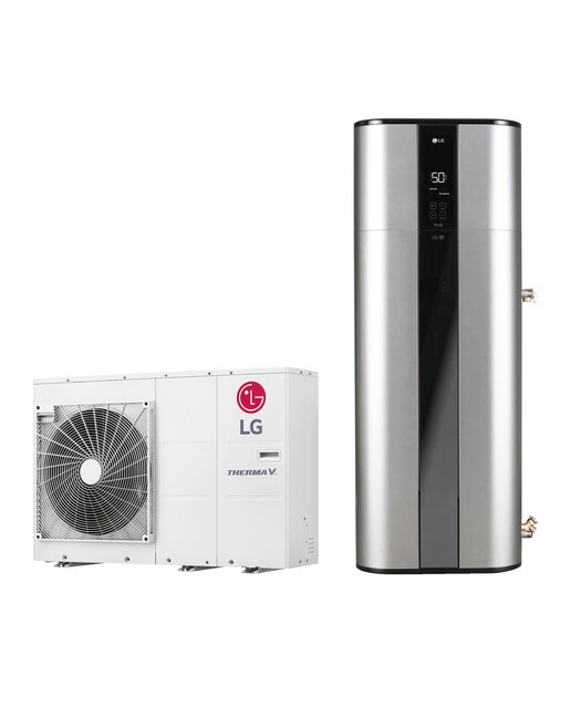 Kit aerotermia LG Monobloc 5 kw  + Aerotermo, capacidad 200 litros, WIFI  - Plata-1