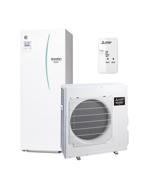 Kit de Aerotermia Mitsubishi Electric con acumulación de ACS, 200 litros - KIT SUZ-SWM80VA2 1