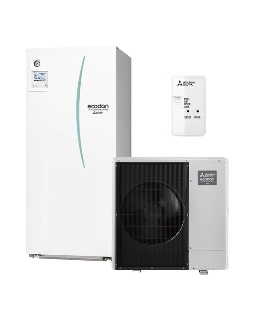 Kit de Aerotermia Mitsubishi Electric con acumulación de ACS, 200 litros - KIT PUZ-WM85VAA 1