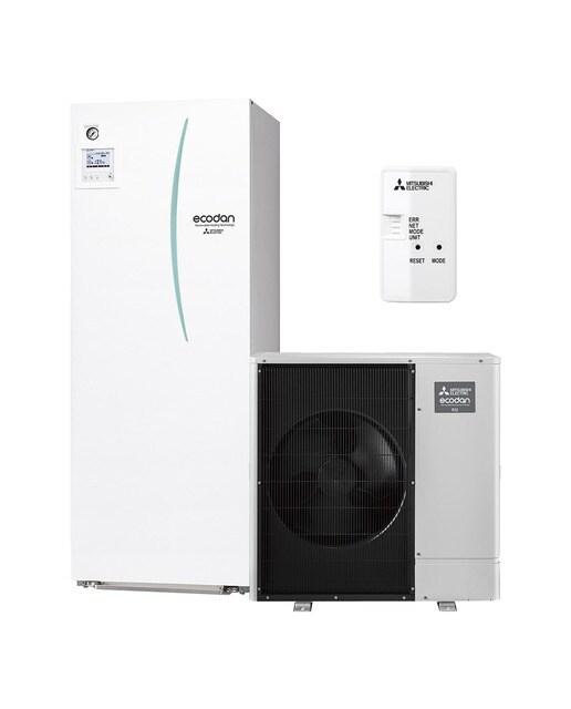 Kit de Aerotermia Mitsubishi Electric con acumulación de ACS, 200 litros - KIT PUZ-SWM80VAA 1