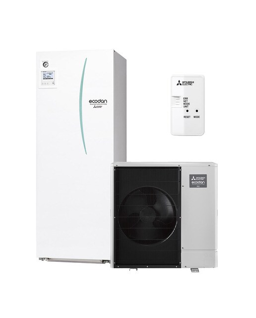 Kit de Aerotermia Mitsubishi Electric con acumulación de ACS, 200 litros - KIT PUZ-SWM100VAA 1