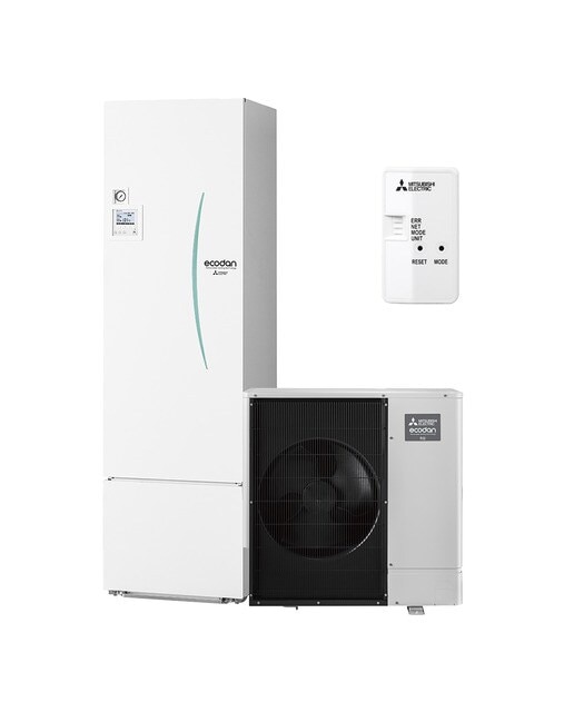 Kit de Aerotermia Mitsubishi Electric con acumulación de ACS, 300 litros - KIT PUZ-SWM120VAA 1