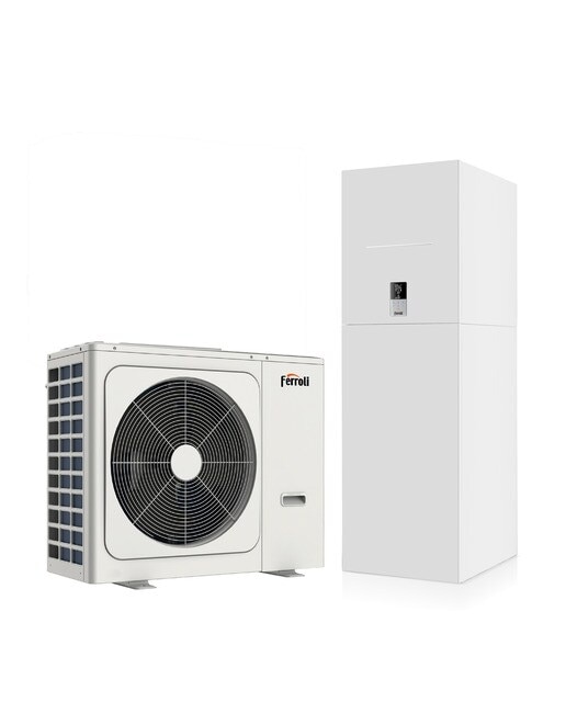 Imagen 0 de Kit de aerotermia Ferroli bomba de calor, Inverter, ACS integrado, refrigerante ecológico R32- ST 3.2 HI3 8