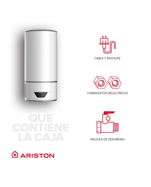 Aerotermo Ariston 80 litros WiFi  - LYDOS HYBRID80L 8