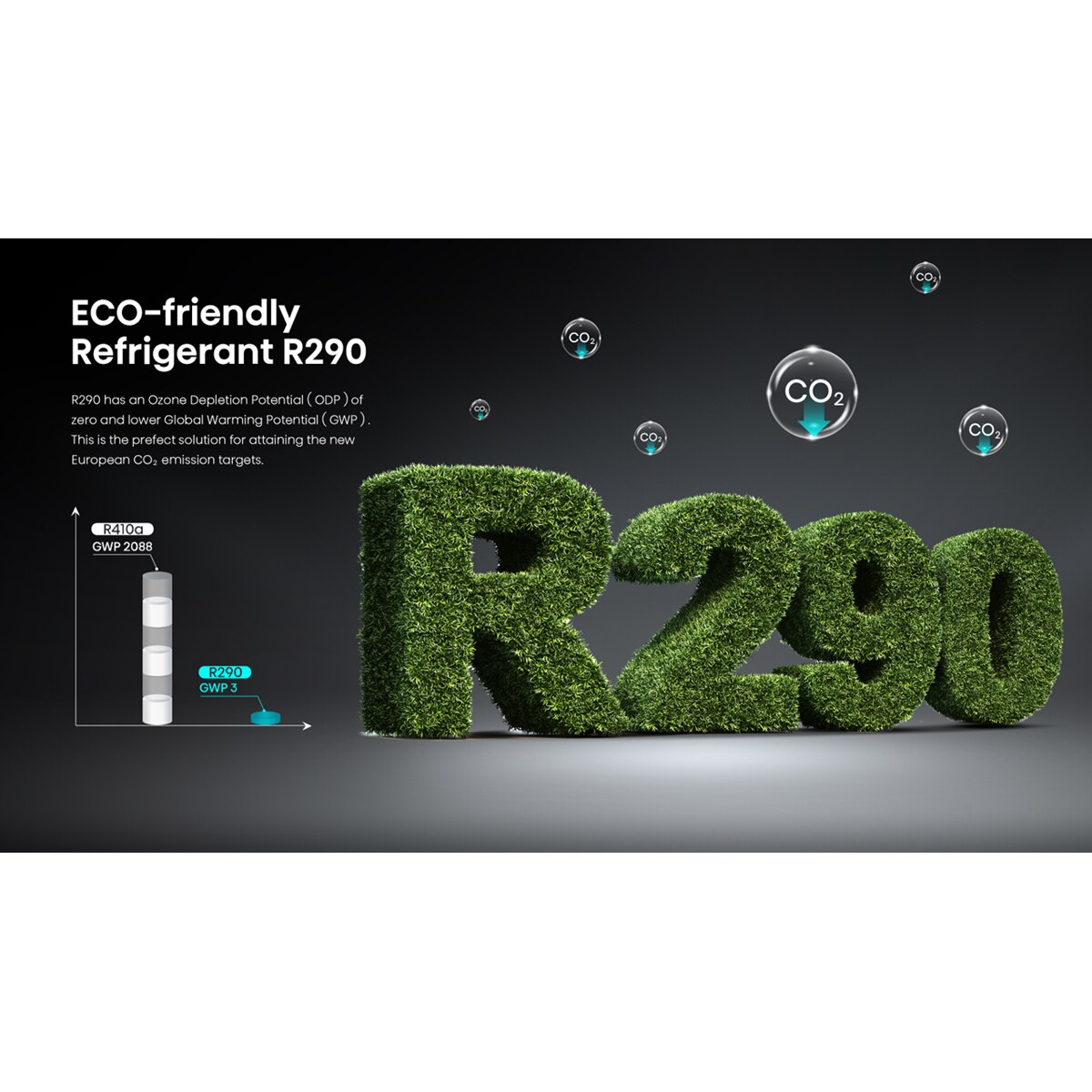 Aerotermo Hisense 200 litros WiFi - HI-WATER 200L R290 Blanco-5