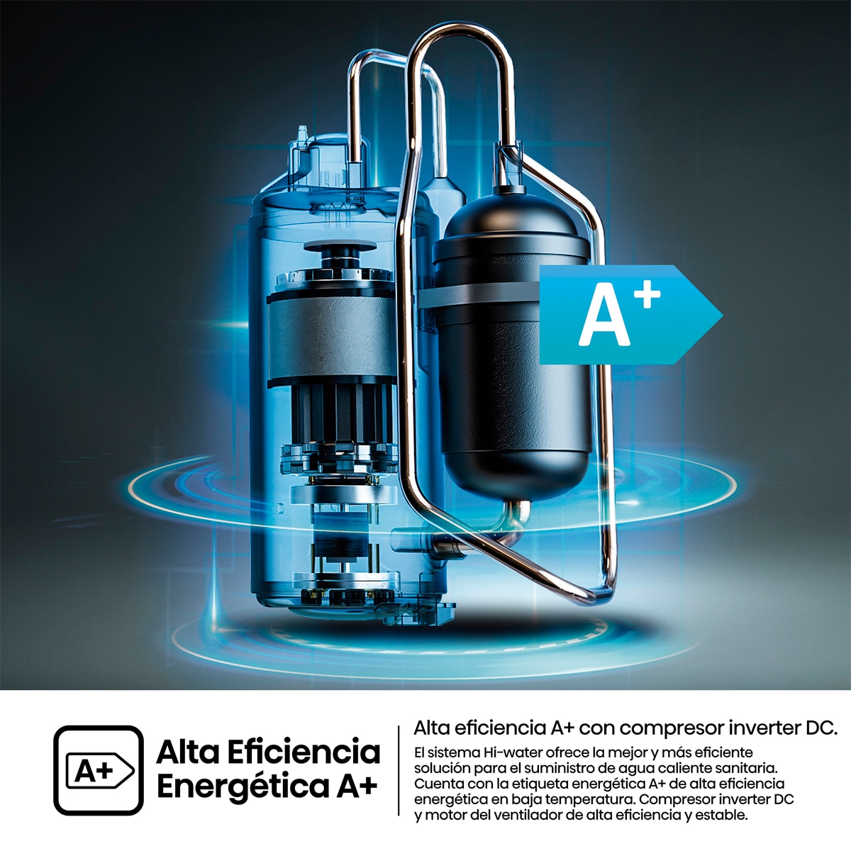 Aerotermo Hisense, 80 Litros, R290, con wifi integrado - AH-80NH4GEB00 9