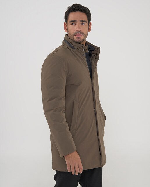 Imagem 0 de Parka Lisa em Tecido Cromdaltex® Impermeável e Transpirável com Gola Dupla Desmontável com Contraste