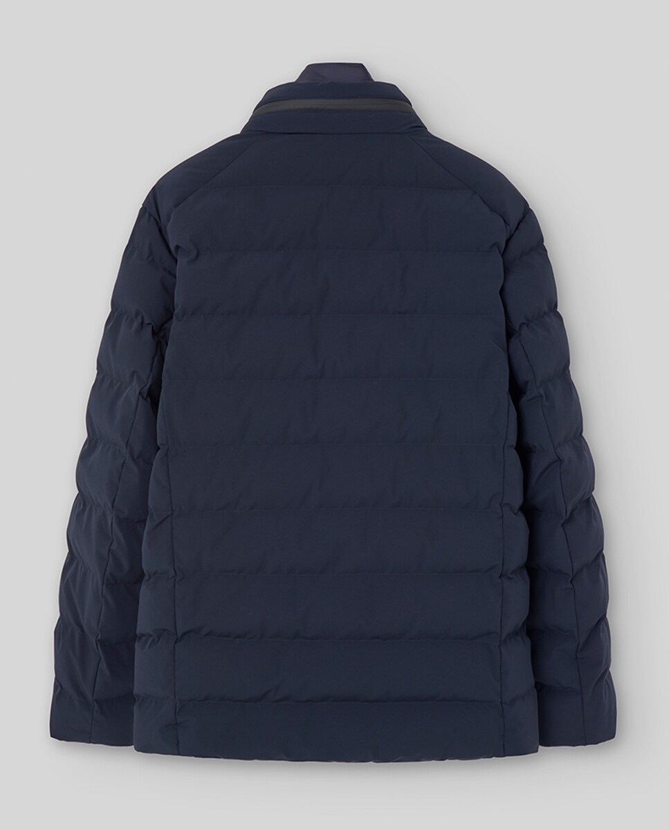 Casaco Tipo Blazer Acolchoado em Tecido Cromdaltex® Impermeável e Transpirável Azul-marinho-5