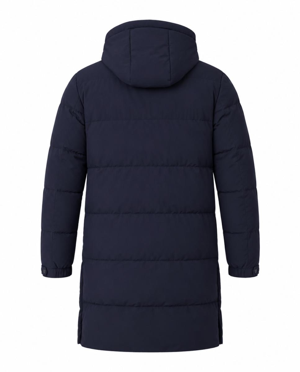 Imagen 5 de Parka acolchada larga tejido Cromdaltex® impermeable y transpirable, con capucha fija - Buccino - Azul marino Azul marino