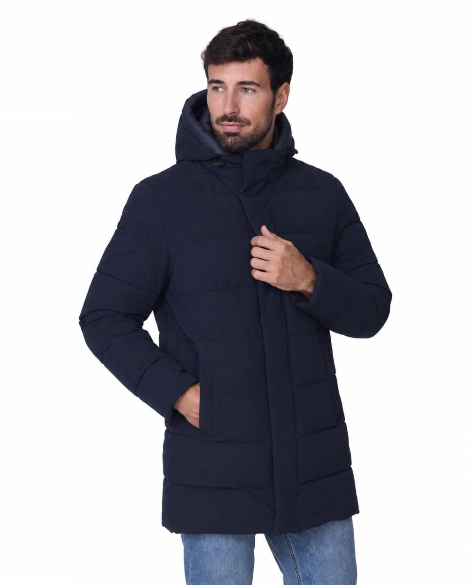 Parka Acolchada Cromdaltex® tejido impermeable y transpirable efecto pluma. - Buccino - Azul marino Azul marino-1