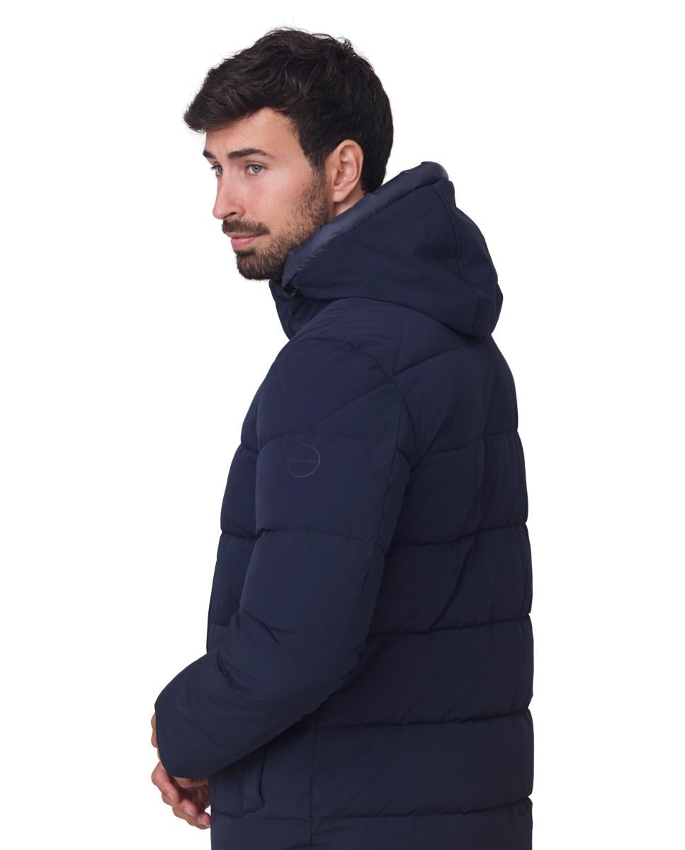 Parka Acolchada Cromdaltex® tejido impermeable y transpirable efecto pluma. - Buccino - Azul marino Azul marino-3