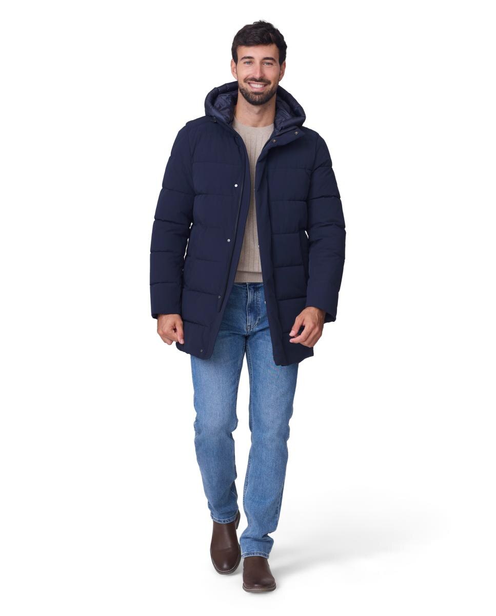 Parka Acolchada Cromdaltex® tejido impermeable y transpirable efecto pluma. - Buccino - Azul marino Azul marino-6