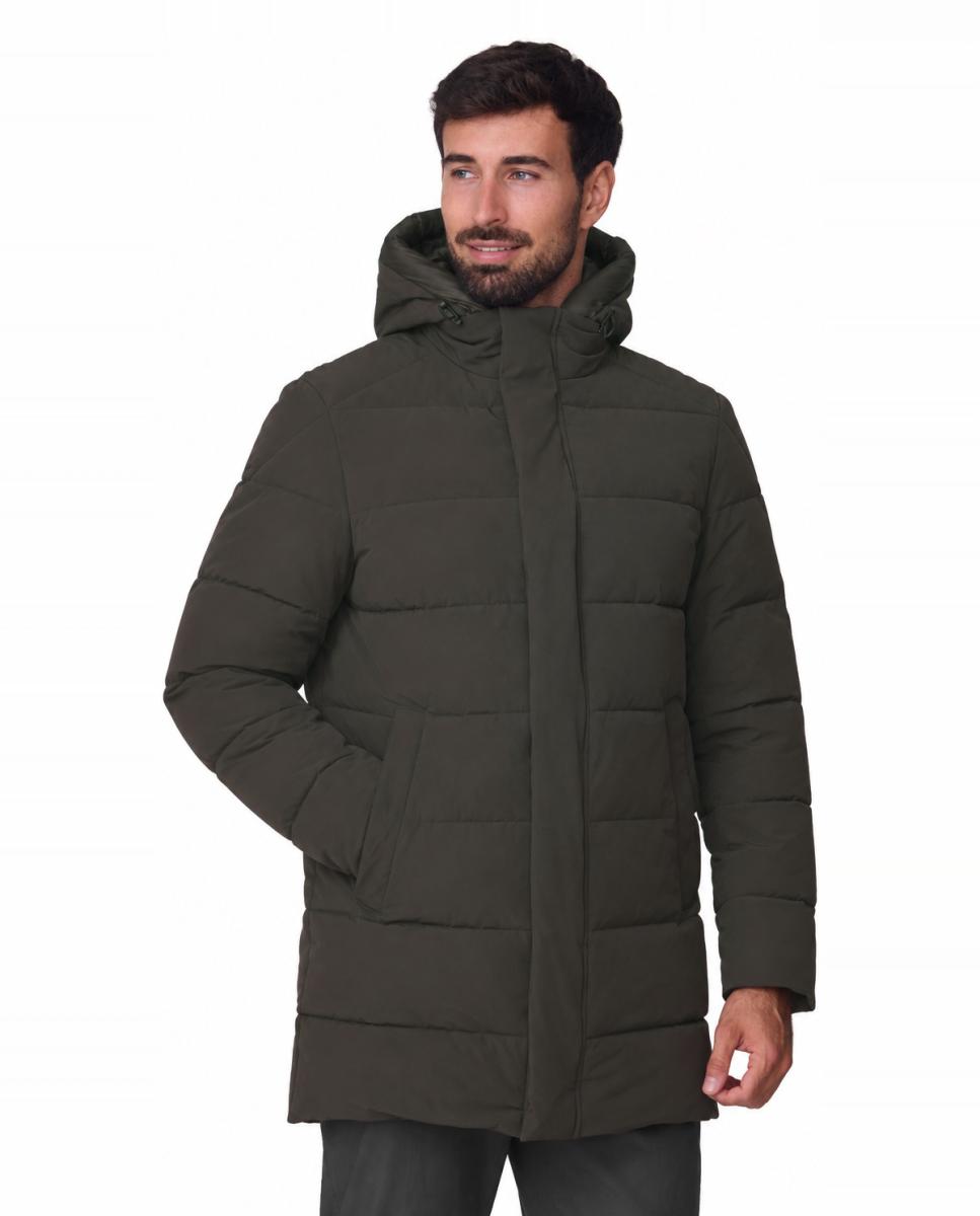 Parka Acolchada Cromdaltex® tejido impermeable y transpirable efecto pluma. - Buccino - Verde oscuro Verde oscuro-1
