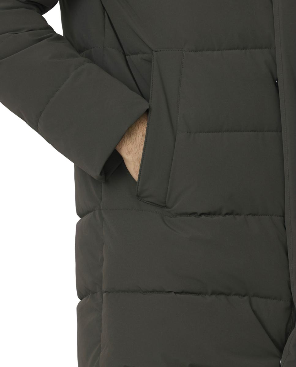 Parka Acolchada Cromdaltex® tejido impermeable y transpirable efecto pluma. - Buccino - Verde oscuro Verde oscuro-3