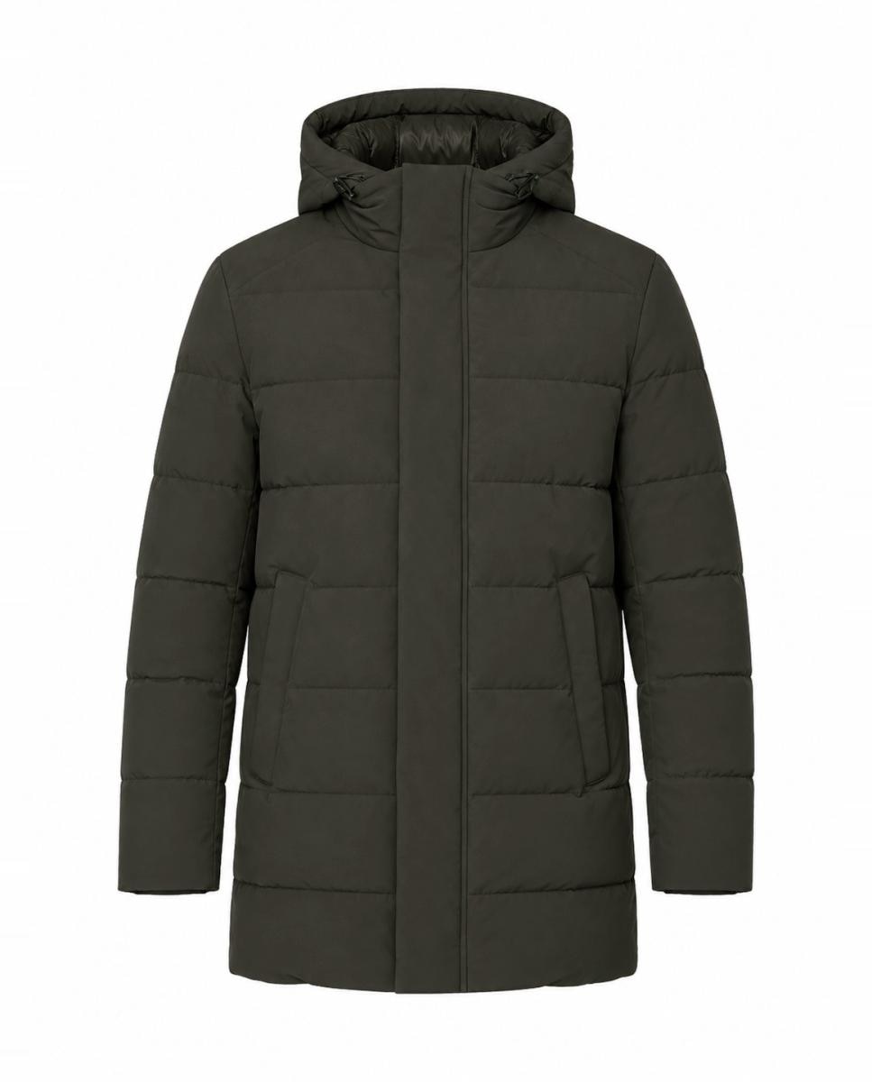 Parka Acolchada Cromdaltex® tejido impermeable y transpirable efecto pluma. - Buccino - Verde oscuro Verde oscuro-4