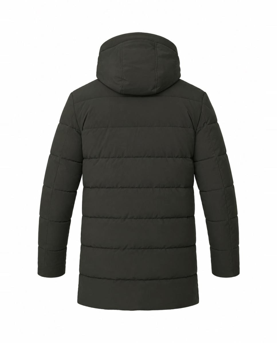Parka Acolchada Cromdaltex® tejido impermeable y transpirable efecto pluma. - Buccino - Verde oscuro Verde oscuro-5