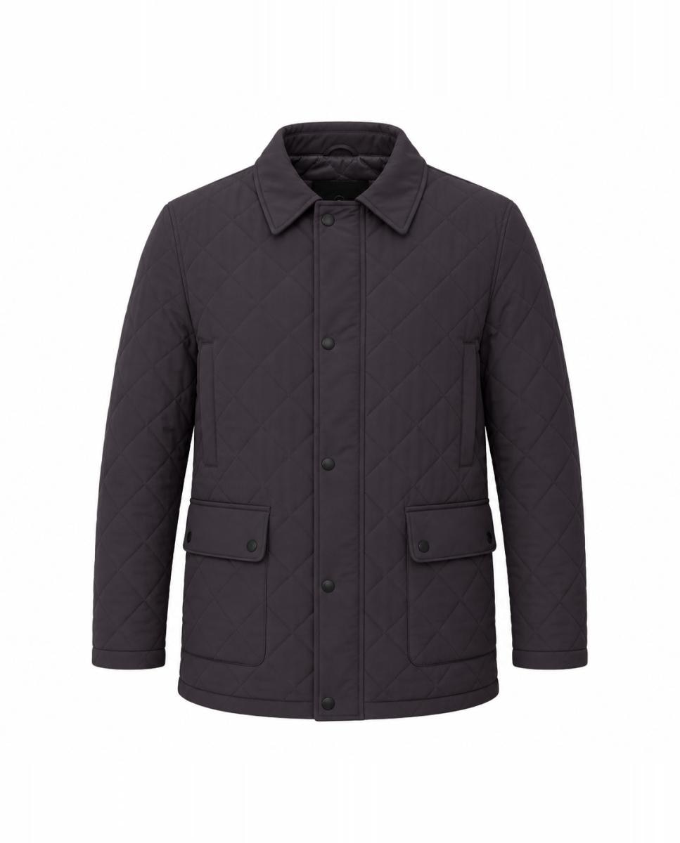 Imagen 4 de Husky acolchado rombo cuello camisero - Buccino - Marrón claro Marrón claro