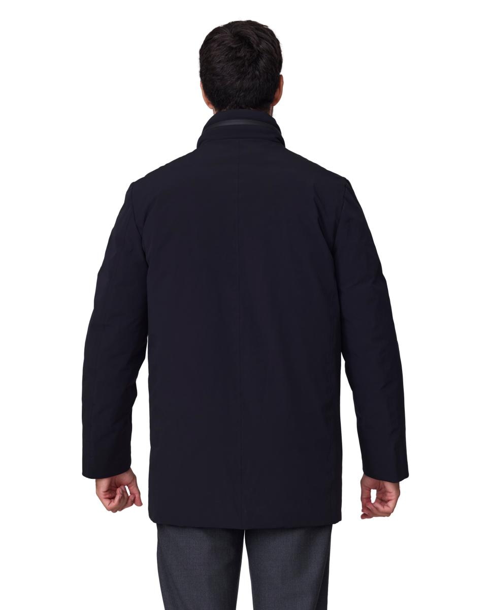 Imagen 2 de Parka lisa tejido Cromdaltex® impermeable y transpirable, doble cuello contraste desmontable. - Buccino - Negro Negro