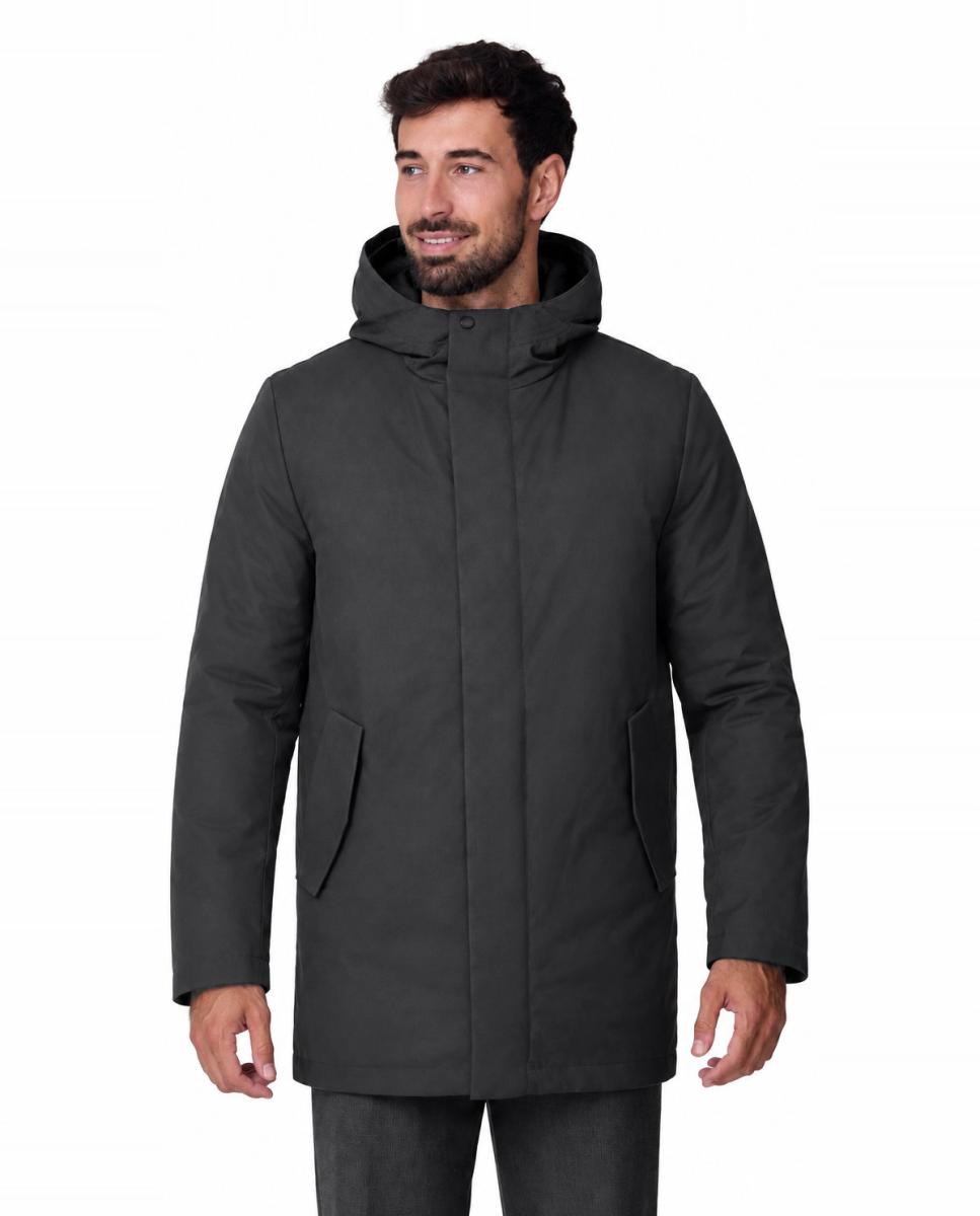 Imagen 1 de Parka 3 en 1 tejido efecto lana de Cromdaltex®  impermeable y transpirable. Con prenda acolchada desmontable en interior Gris oscuro