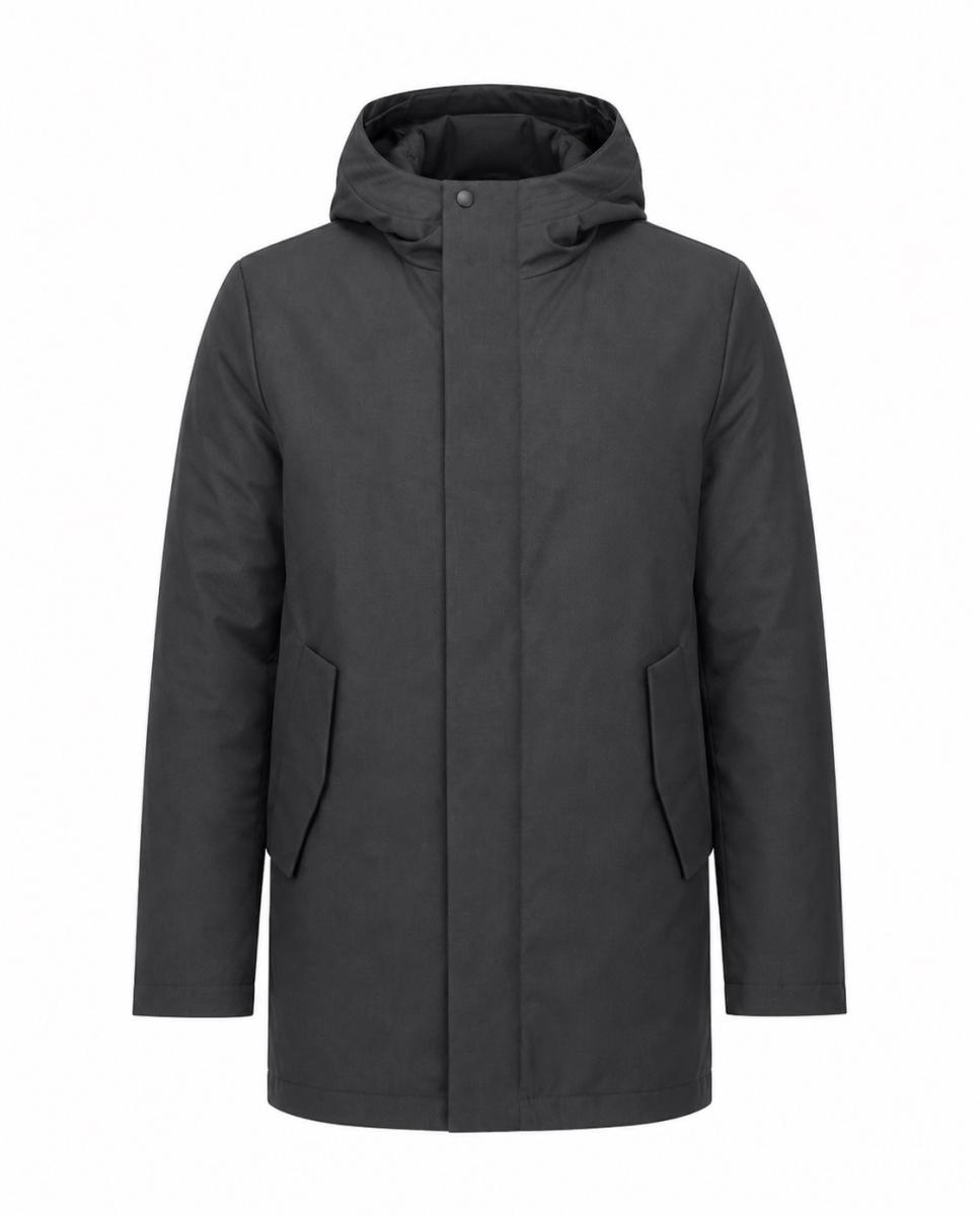 Imagen 4 de Parka 3 en 1 tejido efecto lana de Cromdaltex® impermeable y transpirable. Con prenda acolchada desmontable en interior - Buccino - Gris oscuro Gris oscuro