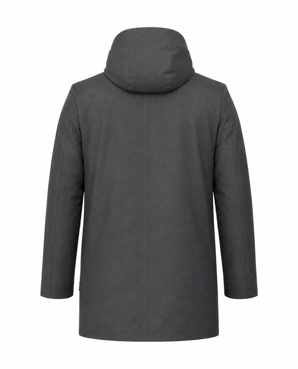 Imagen 5 de Parka 3 en 1 tejido efecto lana de Cromdaltex® impermeable y transpirable. Con prenda acolchada desmontable en interior - Buccino - Gris oscuro Gris oscuro