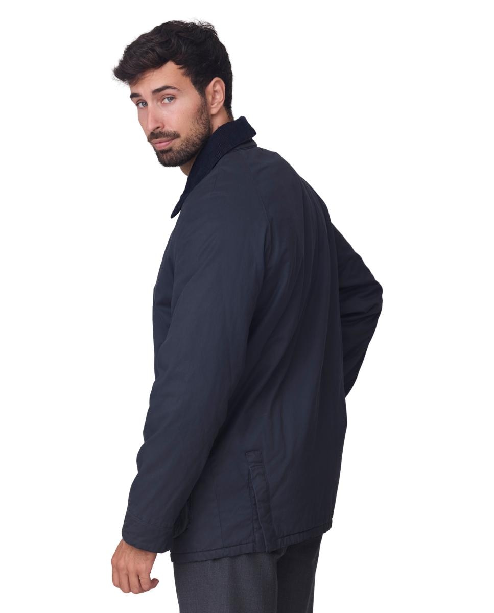 Parka lisa algodón lavada manga ranglan. - Buccino - Azul marino Azul marino-2