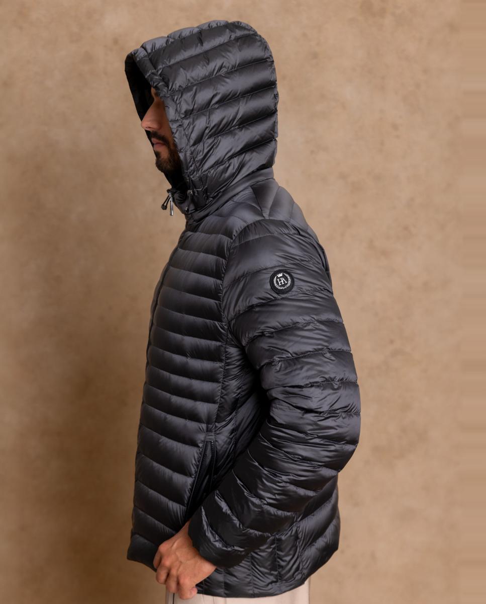 Imagen 4 de Plumífero icónico, realizado en tejido técnico al puro estilo street style. - Henry Arroway - Gris oscuro Gris oscuro